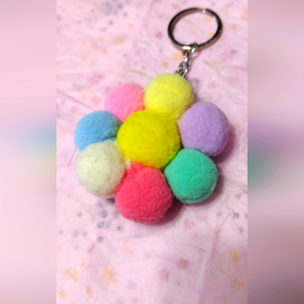 Flower key chain